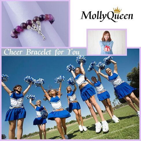 Cheer Bracelets, Cheerleading Gifts, Cheer Gifts Cheerleader Gifts,Birthday Gifts for Daughter in Saudi Arabia