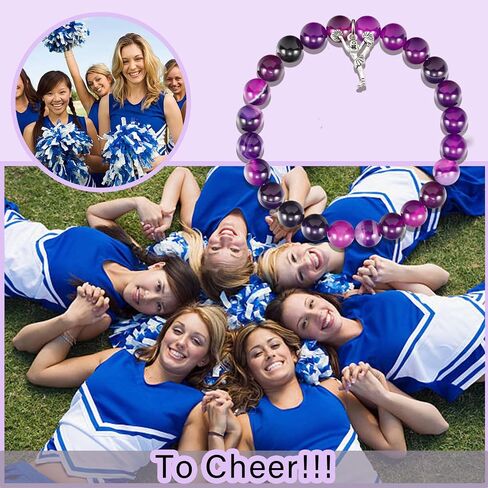 Cheer Bracelets, Cheerleading Gifts, Cheer Gifts Cheerleader Gifts,Birthday Gifts for Daughter in Saudi Arabia