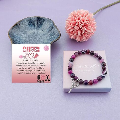 Cheer Bracelets, Cheerleading Gifts, Cheer Gifts Cheerleader Gifts,Birthday Gifts for Daughter in Saudi Arabia