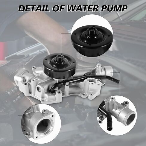 مضخة مياه احترافية AW7168 مع حشية تناسب 2007-2008 Aspen، لـ 2004-2008 Durango، لـ 2003-2008 Ram 1500 2500 3500 5.7L V8 مضخة مياه احترافية للسيارات in Saudi Arabia