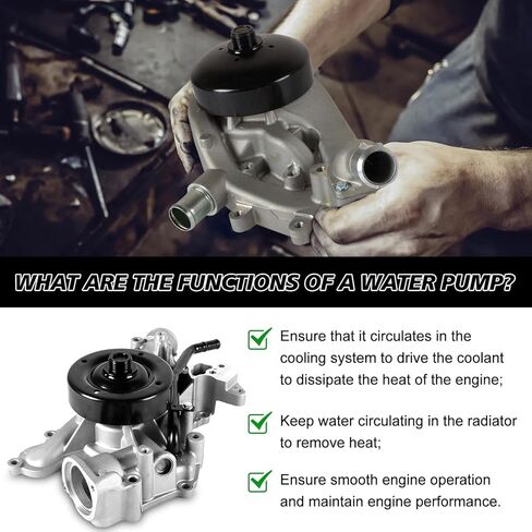 مضخة مياه احترافية AW7168 مع حشية تناسب 2007-2008 Aspen، لـ 2004-2008 Durango، لـ 2003-2008 Ram 1500 2500 3500 5.7L V8 مضخة مياه احترافية للسيارات in Saudi Arabia