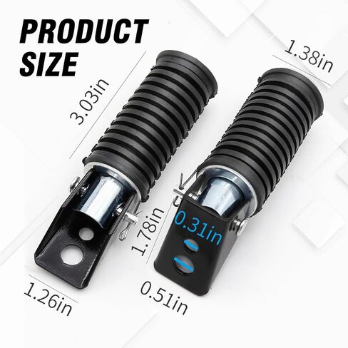UOIENRT 1 Pair Motocycle Rear Footrest Pegs Foot Peg Universal for Suzuki Baja Mini Bikes for Baja Warrior, Mini Baja, Baja Heat in Saudi Arabia