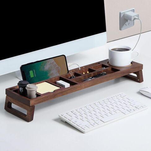 Walnut Wood Desk Organizer, Dask Caddy, Desktop Organizer, Pen Holder for Desk, Office Organizers for Desk, Office Supply Organizer, office desk organizer, stationary organizer for desk in Saudi Arabia