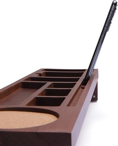 Walnut Wood Desk Organizer, Dask Caddy, Desktop Organizer, Pen Holder for Desk, Office Organizers for Desk, Office Supply Organizer, office desk organizer, stationary organizer for desk in Saudi Arabia