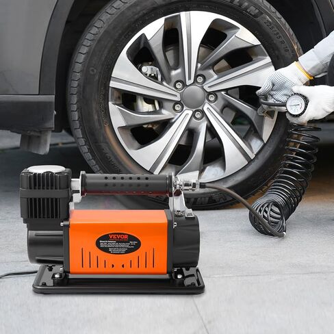 VEVOR Onboard Air Compressor Kit, 150PSI Offroad Air Compressor, Portable Tire Inflator Heavy Duty 3.5CFM Air Pump for Jeep SUV 4x4 Vehicle, Compatibility with Air Tools, Air Horns, Lockers in Saudi Arabia