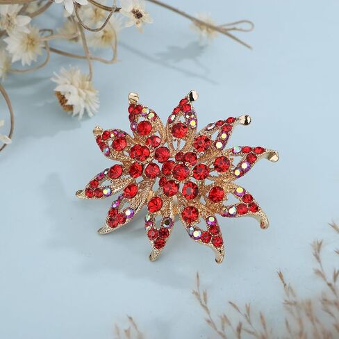Xerling Big Flower Rhinestone Floral Cocktail Womens Statement Rings Aesthetic for Party Costume Large Chunky Finger Rings for Teens in Saudi Arabia