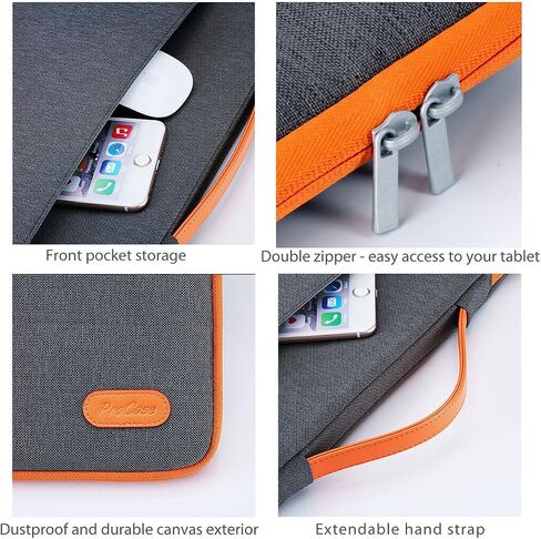 ProCase Laptop Sleeve Case, 13 inch Laptop Bag Compatible with MacBook HP Dell Lenovo ASUS Chromebook -Dark Grey in Saudi Arabia