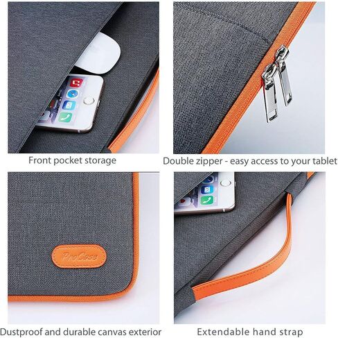 ProCase Laptop Sleeve Case, 13 inch Laptop Bag Compatible with MacBook HP Dell Lenovo ASUS Chromebook -Dark Grey in Saudi Arabia