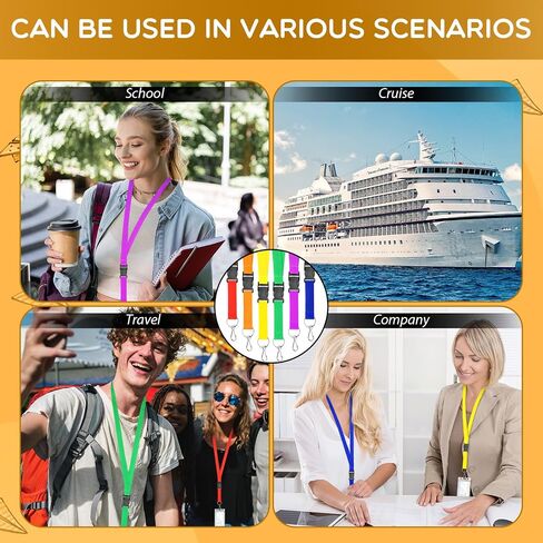 Woanger 36pcs Lanyards Bulk for ID Badges Neck Lanyard Strap Keychain with Quick Release Detachable Buckle Keychain Lanyard (Rainbow Color) in Saudi Arabia