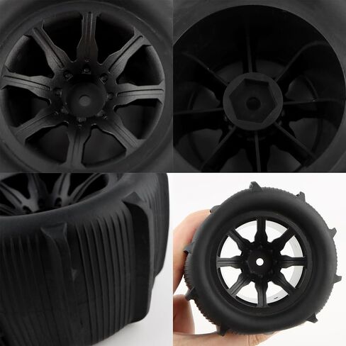 RC Car Paddle Tires Wheels 14300E2 Snow Desert Tires Accessories Spare Parts for H14BM 14210 JC14EP HP141 HP141S 1:14 Brushless RC Trucks Vehicle in Saudi Arabia