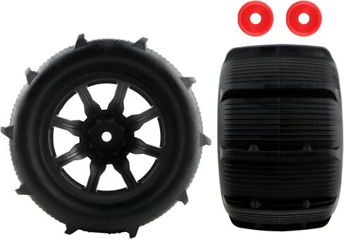 RC Car Paddle Tires Wheels 14300E2 Snow Desert Tires Accessories Spare Parts for H14BM 14210 JC14EP HP141 HP141S 1:14 Brushless RC Trucks Vehicle in Saudi Arabia
