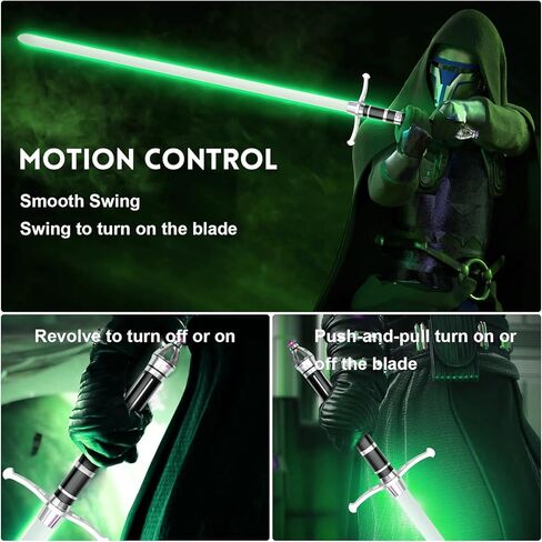 Lightsaber,Smooth Swing Dueling Light Saber,18 Set Sound Effects with 19 Colors Change,Motion Control Premium Metal Handle,Adults and Kids Collectible Roleplay Item（119cm） in Kuwait