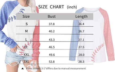 Womens Long Sleeve Shirt Baseball Shirt Mom Shirt American Flag Shirt Star Sweatshirt in Kuwait