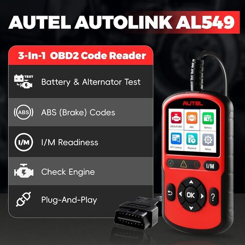 الماسح الضوئي Autel Autolink AL329 Obd2، قارئ رمز المحرك العالمي للسيارات، الترقية من أداة التشخيص AL319، ماسح ضوئي لجاهزية I/M، أداة مسح التوصيل والتشغيل مع بيانات إطار تجميد البيانات الحية in Saudi Arabia