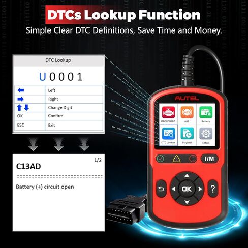 الماسح الضوئي Autel Autolink AL329 Obd2، قارئ رمز المحرك العالمي للسيارات، الترقية من أداة التشخيص AL319، ماسح ضوئي لجاهزية I/M، أداة مسح التوصيل والتشغيل مع بيانات إطار تجميد البيانات الحية in Saudi Arabia