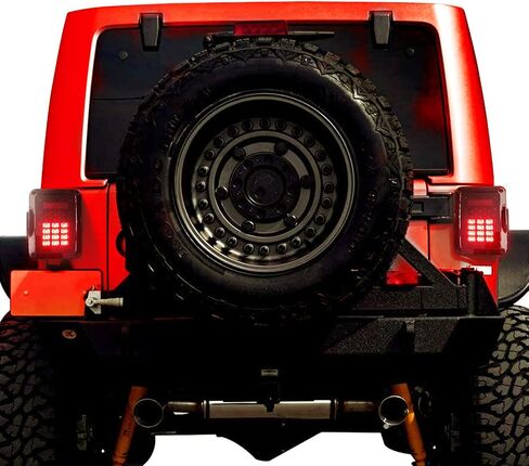 مجموعات مصابيح الذيل FIREBUG JK Wrangler - ضوء خلفي LED لـ JK wrangler، مصابيح خلفية JK مع ضوء الفرامل والضوء العكسي، مناسب لملحقات JK JKU 2007-2017 JK Wrangler in Saudi Arabia