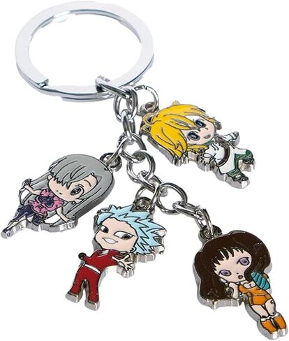 GK-O أنيمي الخطايا السبع المميتة شخصيات تأثيري حلقة رئيسية سلسلة المفاتيح قلادة in Kuwait