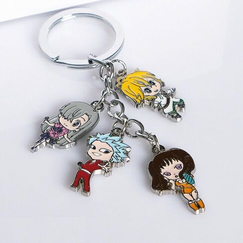 GK-O أنيمي الخطايا السبع المميتة شخصيات تأثيري حلقة رئيسية سلسلة المفاتيح قلادة in Kuwait