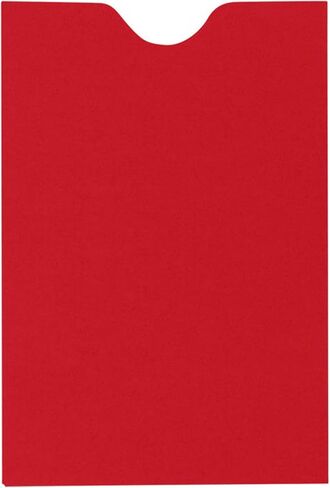 LUXPaper Credit Card Sleeves | 2 3/8" x 3 1/2" | Holiday Red | 80lb. Text | 50 Qty in Saudi Arabia