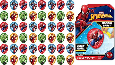 JA-RU Marvel Avengers Slime Filled Eggs (1 Unit Assorted) Bouncy Sensory Putty for Kids. Stress Relief Stretchy Fidget Toy. Superhero Toys. Bulk Marvel Easter Egg Stuffers. 6801-1 in Saudi Arabia