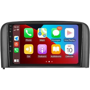 Android 13 for Volvo S80 Radio 1999-2006 with Wireless Apple Carplay Android Auto 9" Touchscreen Car Stereo with Free Backup Camera GPS Navigation Bluetooth RDS DSP Head Unit