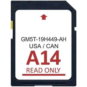 بطاقة خريطة الملاحة A14 SD لعام 2023 | GM5T-19H449-AH، متوافقة مع نظام الملاحة Ford/Lincoln، مزامنة أحدث الخرائط في الولايات المتحدة الأمريكية/كندا in Kuwait