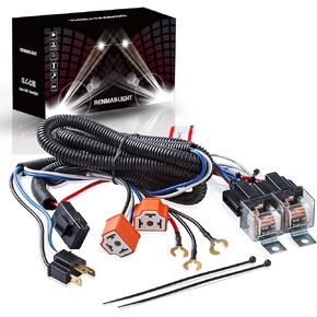 RENMAII-LIGHT 1Set 2-Headlight H4 Relay Harness, H4 Headlight Relay Harness H4 Wiring Harness H6054 7x6 6054 Headlight Relay Kit for 95-97 Tacoma 88-95 Pickup 4 Runner Fix Dual Ground Problem