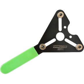OEMTOOLS 26550 A/C Clutch Holding Tool, Non-Slip Grip, Adjustable Pin, Vehicle Air Conditioner Repair Clutch Installation and Removal, Black and Green