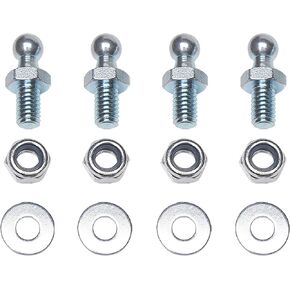 مسامير كروية 10 مم من Monrand مع الأجهزة، ومسامير تثبيت كروية، ومسامير كروية مستديرة معدنية لدعم رفع الغاز، 5/16-18 خيط × 1/2 بوصة، ساق طويلة، 4 عبوات in Kuwait