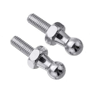 SAUTOP Ball Stud Bolt - 2Pcs 10mm M6 Pin Bolt End Fittings Thread Scraw for Gas Struts Ball Ended Bonnet