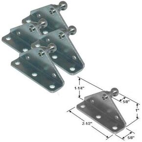 10MM Ball Stud Bracket for Gas Prop/Strut - 4 Pack