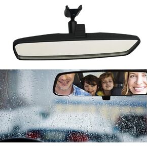 10.5" Rear view mirror, Interior mirror rearview mirror Kit Compatible With Toyota Corolla, RAV4, Ford Focus, Jeep Wrangler, CJ, Nissan Rogue, Murano, Kicks, Sentra, Altima, Armada SUV, Car
