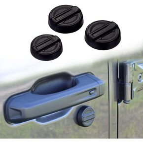 AZUTO Keyhole Covers for 2018-2024 Jeep Wrangler (JL) / Gladiator (JT) Door Security Accessories Keyhole Protection Item