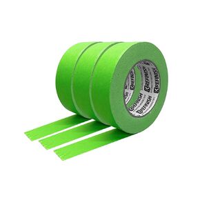 Painters Tape for Car Paint Green No Residue Automotive Masking Tape for Automotive Paint - Heat Resistant for Paint Booth,0.94 Inches X 60 Yards, 6 Rolls