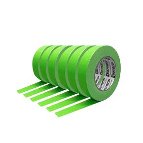Painters Tape for Car Paint Green No Residue Automotive Masking Tape for Automotive Paint - Heat Resistant for Paint Booth,0.94 Inches X 60 Yards, 6 Rolls