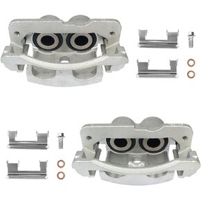Autoround Disc Brake Caliper Assembly with Bracket fit for Chevy, GMC, Cadillac, Hummer- Tahoe/Yukon/Escalade/Silverado 1500, Sierra 1500, Left and Right Side, Replacement # 18B4728 18B4729