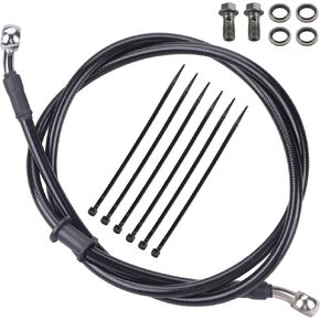 Motorcycle Hydraulic Brake or Clutch Line Hose for Motorcycle Dirt Bike ATV Moped Scooter,etc.Banjo Bolt 2PCS(Length 1.2m/3.93ft)