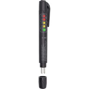 2pcs Brake Fluid Tester Pen Hydraulic Fluid/Liquid/Oil Moisture Analyzer with 5 LED Indicators, Auto Brake Diagnostic Testing Tool for DOT3 DOT4 Brake Fluid