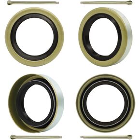 RV Murts 4 Double Lip Grease Seals ID 1.249" x OD 1.983" for 2000-2200 lbs Trailer Axle Dexter Replacement, Sealer as 12192TB 203029 for Spindles Hub Wheel, Electric Brake Assemblies for Boat Trailers