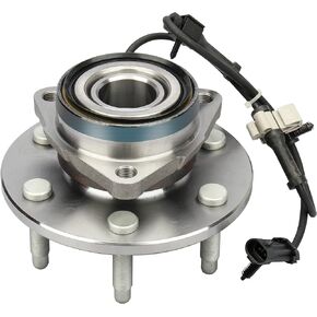 4WD ONLY Front Wheel Hub and Bearing Assembly 515036 Wheel Bearing for Cadillac Escalade, for Chevy Avalanche, Express 1500, Silverado, Suburban, Tahoe, for GMC Sierra, Yukon, Savana 6 Lugs w/ABS 1PCS