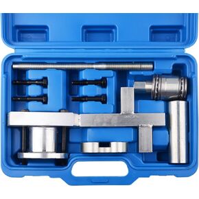 Crankshaft Pulley Puller Set, Crankshaft Damper Pully Removal Install Tool Compatible with Jaguar Land Rover 3.0lt (V6) 5.0lt (V8)