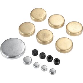Engine Brass Freeze Plug for Small Block Engines 255ci 260ci 289ci 302ci 351ci 1962-2001 / Engine Block Plugs / 15 Pcs Golden Tone