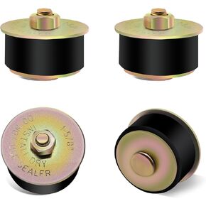 Siptenk 2-1/8" Freeze Rubber Expansion Plug 3 pcs, Automotive Rubber Expandable Freeze Plugs for Engine