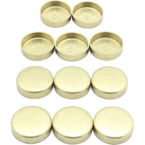DNJ FPS950 Freeze Plug Set (Brass) for 88-04 Toyota, Lexus/Tacoma, Tundra, 4Runner, T100, Pickup, ES300, Camry, ES250 2.5L-3.4L V6 DOHC, SOHC Naturally Aspirated Designation 5VZ-FE,3VZ-E,3VZ-FE