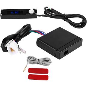 Auto Turbo Timer, 12V Car Universal LED Digital Display Turbine Device Time Retarder Modified Parking Control Kit Engine Accessory Blue Red Black Light