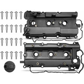 A-Premium Left Right Side Engine Valve Covers Kit Compatible with Nissan Altima (Teana) 2002-2006, Maxima 2002-2008, Quest 2004-2009, Murano 2003-2007, V6 3.5L VQ35DE, Replace # 132647Y010 132647Y000