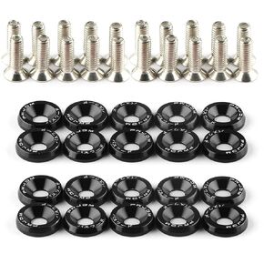 20Pcs/Set Bumper Fender Washers Engine Bay Dress Up Bolts Fasteners M6 JDM Fender Washer Kit-Gold