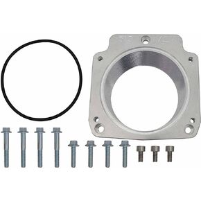 ICT Billet LS Throttle Body Adapter - LS1 3 Bolt Intake Manifold to LS3 4 Bolt Throttle Body DBC LM7 LR4 LQ4 LS6 L59 LQ9 LM4 L33 LSX 4.8L 5.3L 5.7L 6.0L Billet 551513
