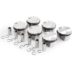 11257558528 Engine Piston Ring Set Fits for 2006-2010 130i 3.0L, Fits for 2006-2007 525xi 3.0L, Replace OE 11257558528, 11257559434, 11257536373