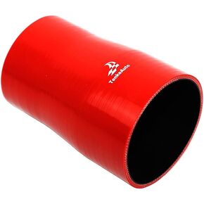 TenKe Universal 6" Length High Temperature 4-Ply Reinforced 2" to 2.75" ID Straight Reducer Silicone Hose Coupler (black, 2" to 2.75")